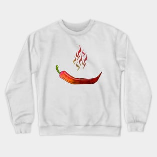SPICY Food Flaming Red Chili Pepper Crewneck Sweatshirt